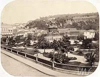 Praça da Constituição, atual praça Tiradentes, destaque para a estátua equestre de Pedro I — foto 1