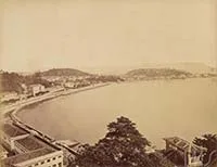 Cais da Glória, Passeio Público e morro do Castelo, vistos da Igreja da Glória — foto 1