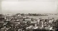 Vista da praça XV de Novembro tomada do morro do Castelo, à direita, Igreja de São José — foto 1