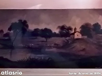 Pinturas (2) de autoria de Nilton Bravo e Nilton Bravo Filho, localizadas no Café e Bar Minerva — foto 1