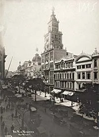 Vista da Avenida Rio Branco em frente a sede do Jornal do Brasil — foto 1